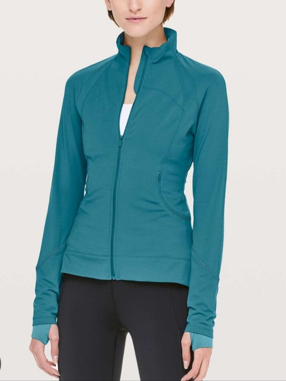 lululemon athletica Gait Keeper Teal Full-Zip Bomber Jacket